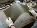 Слюдопласт листовой гибкий жаростойкий ИФГ-КАХФ 0,80 мм — крупный план листа
