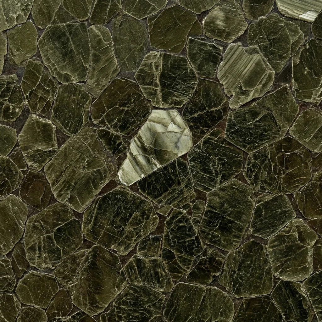 ГФЧ гибкий миканит — крупный план мозаики